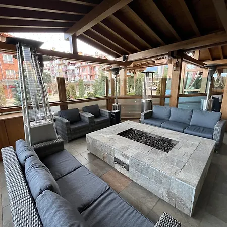 아파트 Pirin Golf Deluxe Private Gabby Ground Floor 반스코