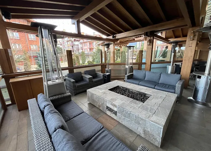 公寓 Pirin Golf Deluxe Private Gabby Ground Floor 班斯科